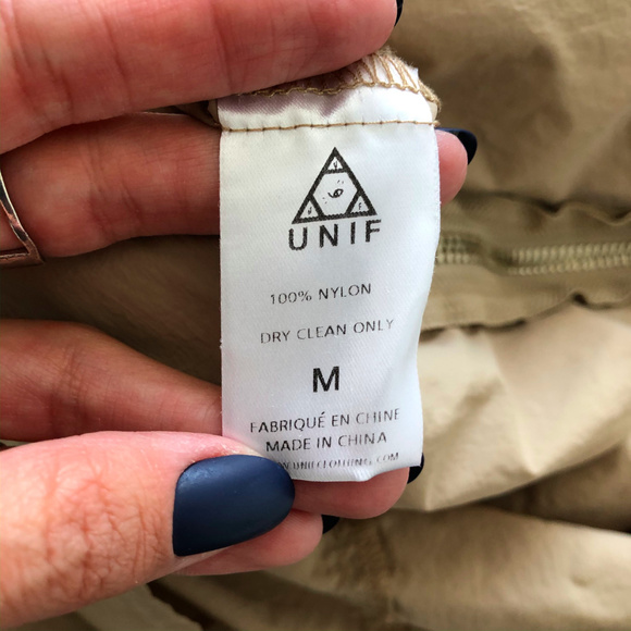 UNIF X Urban Outfitters Tan Zip Up Long Jacket - Picture 6 of 8